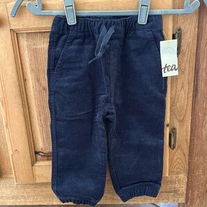 Navy 3T elastic waist corduroy pants, NWT